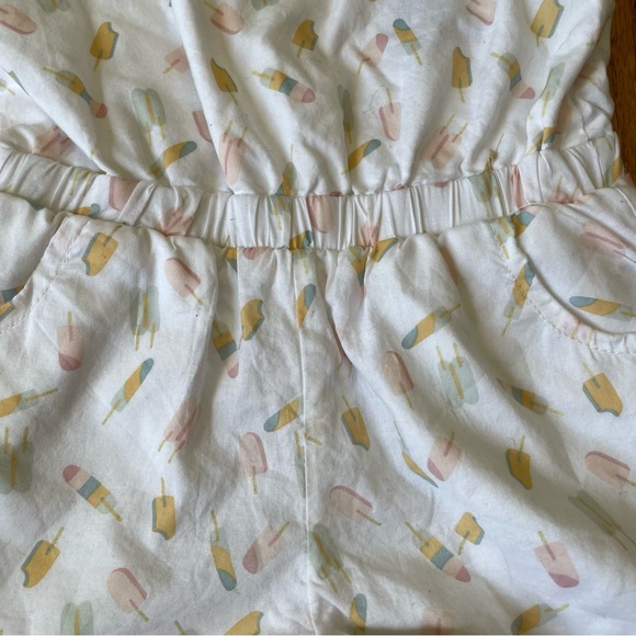 CYNTHIA ROWLEY WHITE ICE CREAM GRAPHIC PRINT ROMPER ONE PIECE SIZE 24 MONTHS - Picture 5 of 6